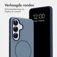 imoshion Color Backcover met Thin MagSafe Ring Samsung Galaxy S25 / S24 - Donkerblauw