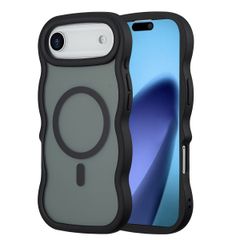 Selencia Wavy Backcover met MagSafe Apple iPhone Air - Zwart