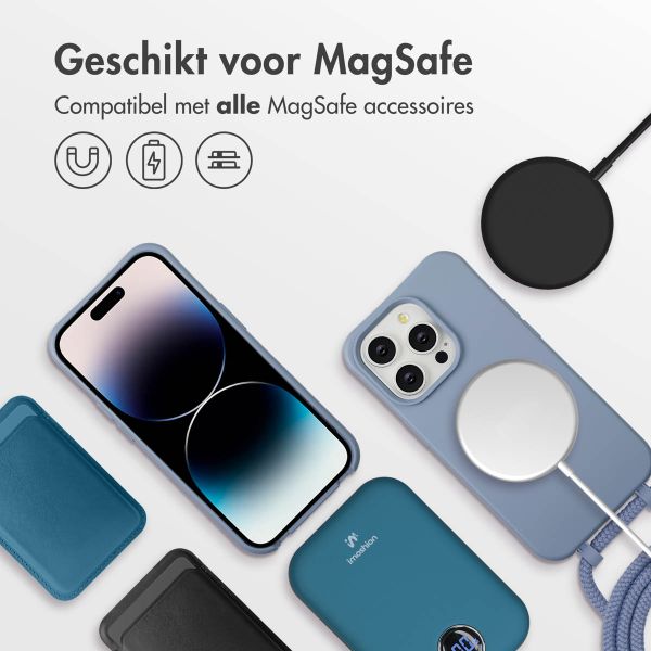 imoshion Color Backcover met afneembaar koord MagSafe Apple iPhone 14 Pro - Ash Blue