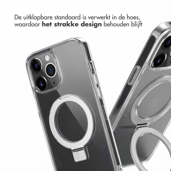 Accezz Ring Stand Backcover met MagSafe Apple iPhone 13 Pro Max - Transparant