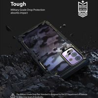 Ringke Fusion X Backcover Samsung Galaxy A72 - Camo Zwart