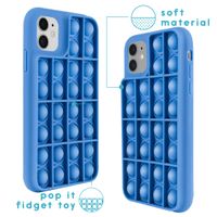 imoshion Pop It Fidget Toy - Pop It hoesje iPhone 12 (Pro) - Blauw