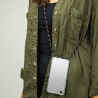 imoshion Transparante Backcover met koord Samsung Galaxy S21 Ultra - Zwart & Goud
