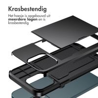 imoshion Backcover met pasjeshouder iPhone 13 Pro - Zwart