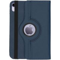 imoshion 360° draaibare Bookcase iPad Mini 7 (2024) / iPad Mini 6 (2021) - Donkerblauw