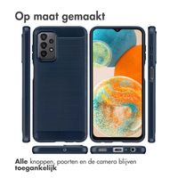 imoshion Brushed Backcover Samsung Galaxy A23 (5G) - Donkerblauw
