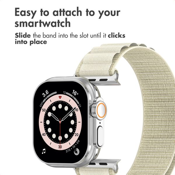 Accezz Nylon Alpine Band Apple Watch | 44/45/46/49 mm - Starlight