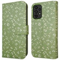 imoshion Design Bookcase Samsung Galaxy A33 - Green Flowers