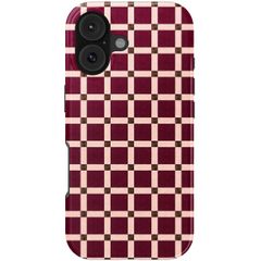Selencia Vivid Backcover met MagSafe Apple iPhone 17 - Check This Burgundy
