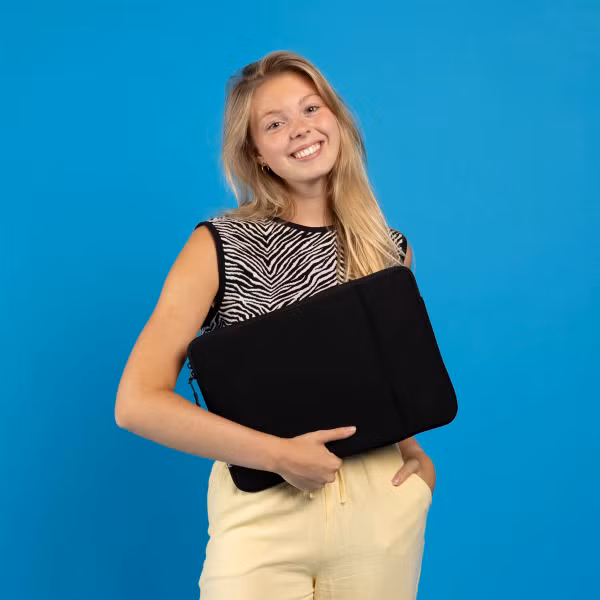imoshion Laptop hoes 15-16 inch - Laptopsleeve met vak - Black