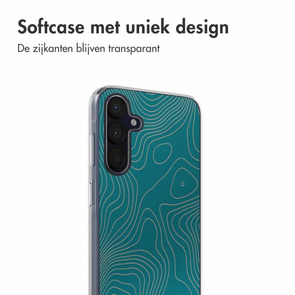 imoshion Design hoesje Samsung Galaxy A35 - Topo Turquoise