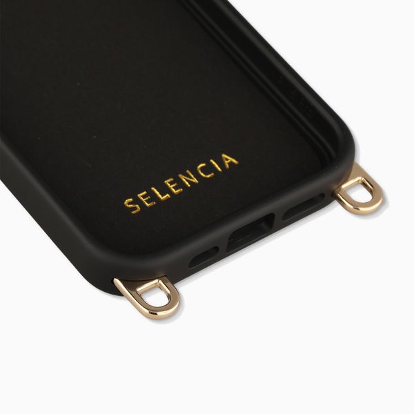 Selencia Rivièra MagSafe Backcover met afneembare haakjes Apple iPhone 17e / 16e - Velvet Black