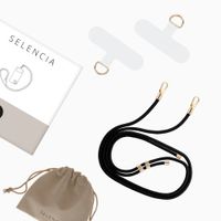 Selencia Universeel Telefoonkoord met 2 haken - verstelbaar - Zwart