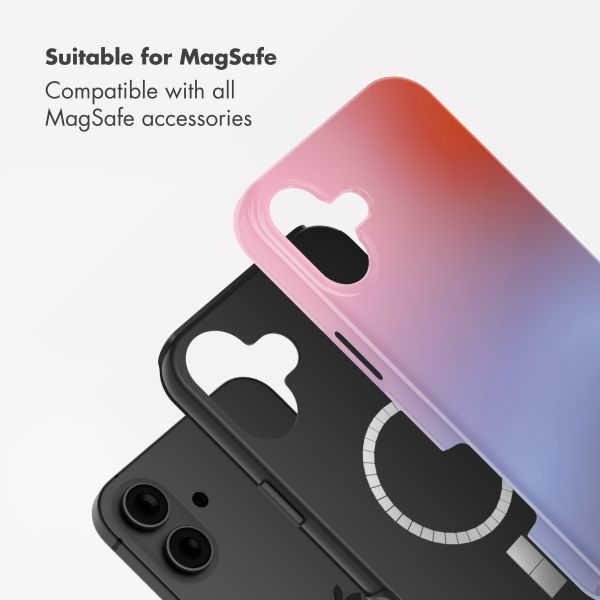 Selencia Vivid Back Cover with MagSafe Apple iPhone 16 - Gradient Soft Blush