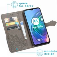 imoshion Mandala Bookcase Motorola Moto G30 / G20 / G10 (Power) - Grijs