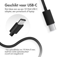 Accezz Wireless Charger USB-C | MagSafe en Qi2 draadloze oplader - 1 meter - Zwart