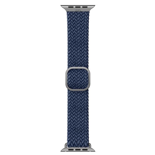 Uniq Aspen Braided bandje Apple Watch Series 1 t/m 10 / SE / Ultra (2) (44/45/46/49 mm) - Oxford Blue