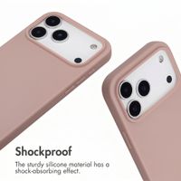 imoshion Silicone Case with Strap Apple iPhone 17 Pro Max - Sand Pink
