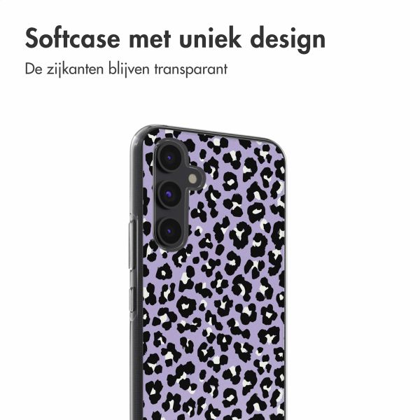 imoshion Design hoesje Samsung Galaxy A54 (5G) - Leopard Lilac