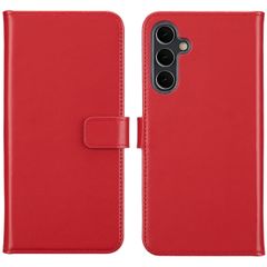 Selencia Echt Lederen Bookcase Samsung Galaxy A16 5G - Rood