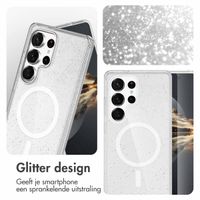 imoshion Sparkle Backcover met MagSafe Samsung Galaxy S24 Ultra - Glitter Transparant