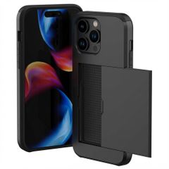 imoshion Backcover met pasjeshouder Apple iPhone 15 Pro Max - Zwart