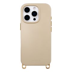 Selencia Rivièra MagSafe Backcover met afneembare haakjes Apple iPhone 16 Pro - Milky Latte