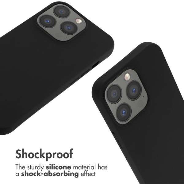 imoshion Silicone Case with Strap Apple iPhone 13 Pro - Black