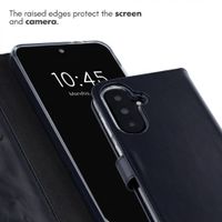 Selencia Genuine Leather Book Case Samsung Galaxy A37 (5G) - Black