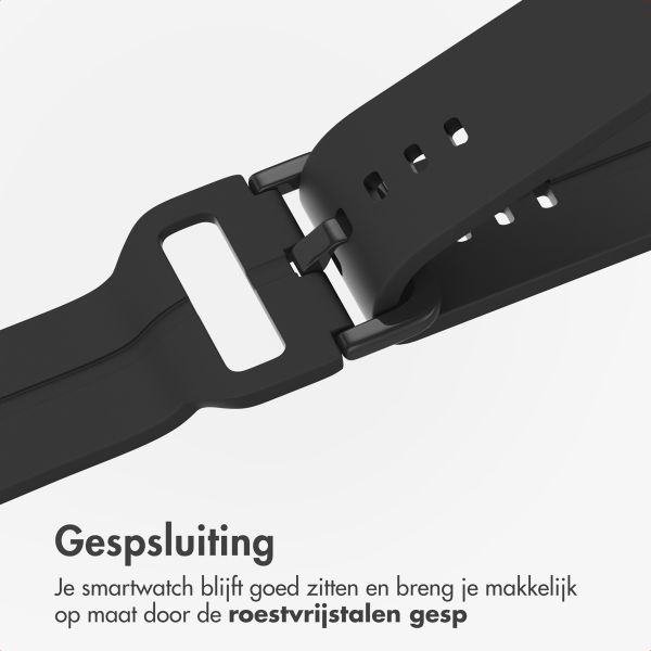 imoshion Siliconen bandje Samsung Galaxy Watch 4 / 5 / 6 / 7 (20 mm) - Zwart
