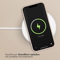 Accezz Liquid Silicone Backcover Apple iPhone 12 (Pro) - Stone