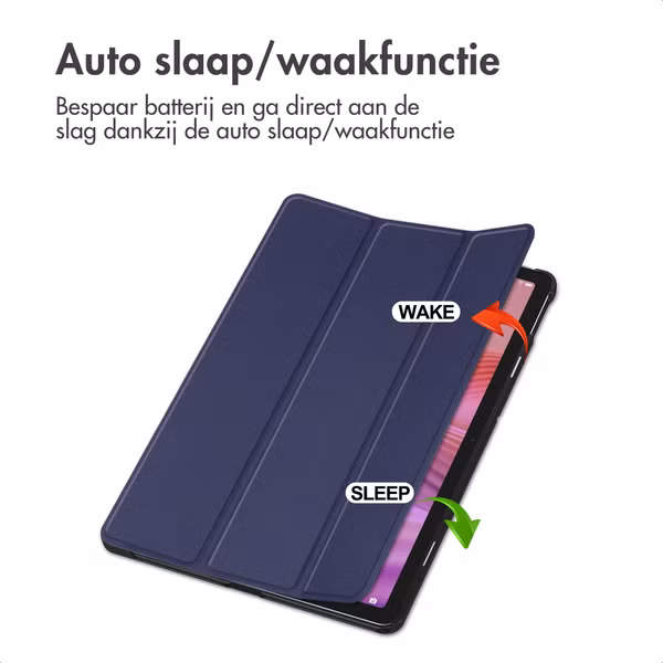 imoshion Trifold Bookcase Lenovo Tab (2025) - Donkerblauw