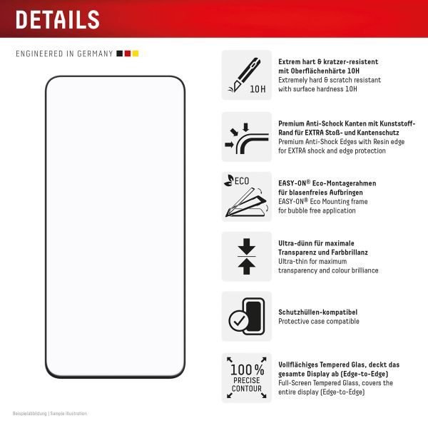 Displex Screenprotector Real Glass Full Cover Samsung Galaxy S24 FE / S25 FE