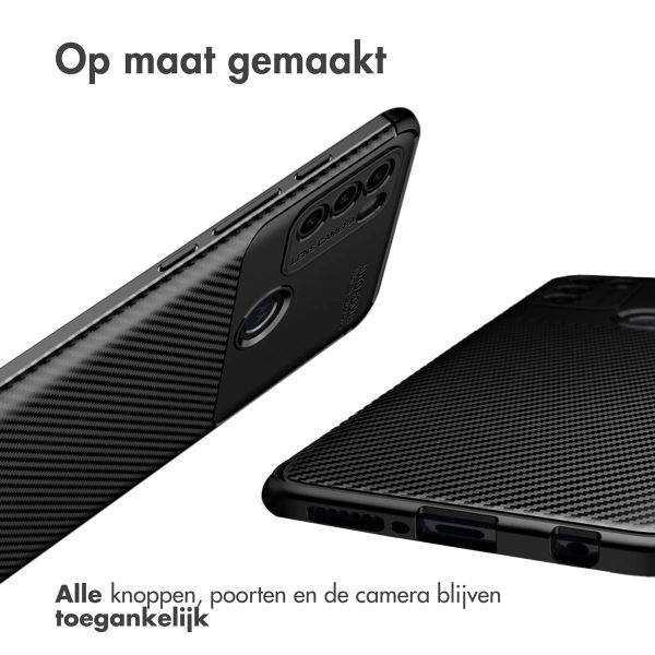 imoshion Carbon Softcase Backcover Motorola Moto G50 - Zwart