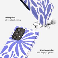 Selencia Vivid Tough Backcover Samsung Galaxy A53 - Modern Bloom Sapphire Blue