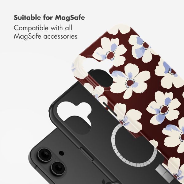 Selencia Vivid Back Cover with MagSafe Apple iPhone 16 - Choco Flower Pop