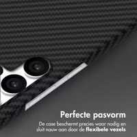 Accezz MagSafe Kevlar Backcover Samsung Galaxy S23 Ultra - Zwart