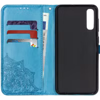 Mandala Bookcase Samsung Galaxy A50 / A30s - Turquoise