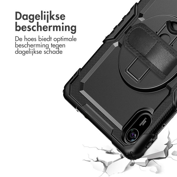 Accezz Rugged Backcover met schouderstrap Xiaomi Redmi Pad 2 - Zwart