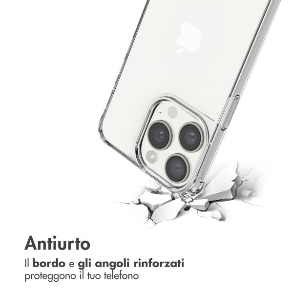 imoshion Backcover met koord + armband Apple iPhone 15 Pro Max - Parels Hartjes