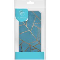 imoshion Design hoesje Samsung Galaxy A21s - Grafisch Koper / Blauw