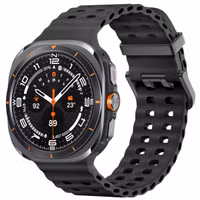 imoshion Ocean Siliconenband Samsung Galaxy Watch Ultra (2024/2025) - Zwart