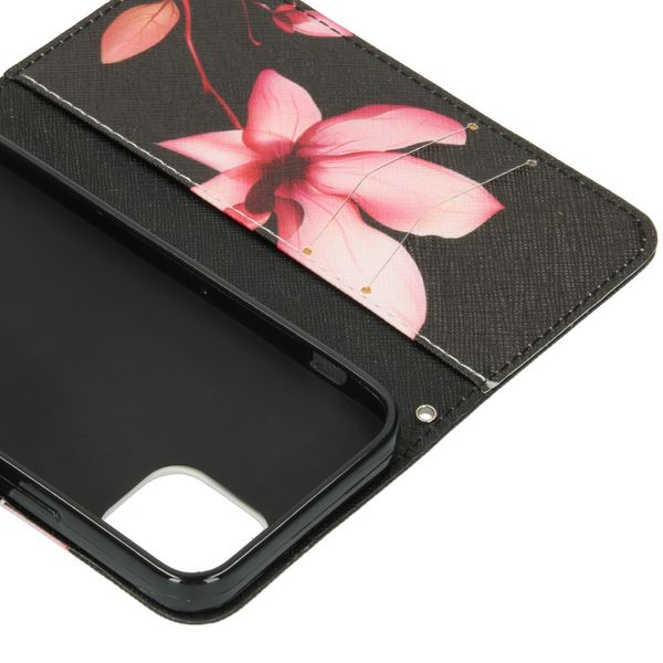 Design Softcase Bookcase iPhone 12 Mini - Bloemen