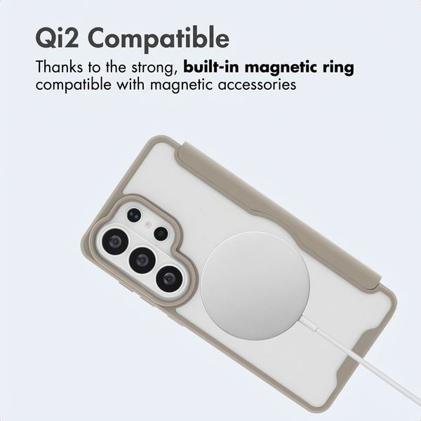 imoshion Transparent Bookcase with MagSafe Samsung Galaxy S26 Ultra - Beige