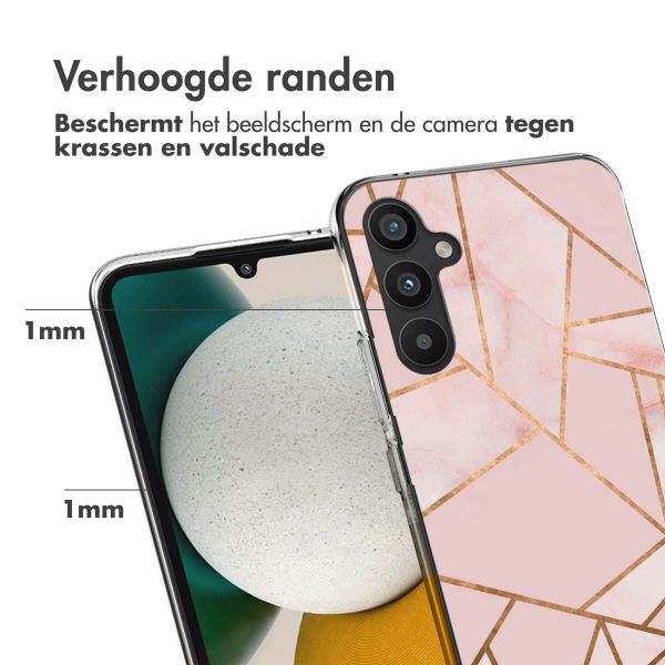 imoshion Design hoesje Samsung Galaxy A34 (5G) - Grafisch Koper / Roze