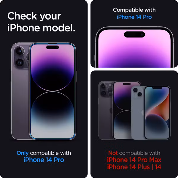 Spigen GLAStR EZ Fit Screenprotector + Applicator 2-pack Apple iPhone 14 Pro