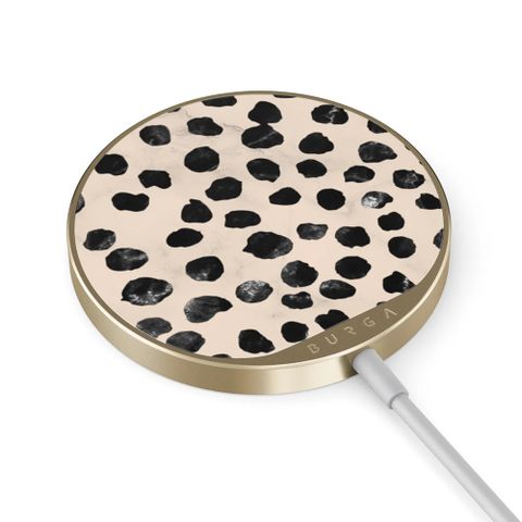 Burga Draadloze Magnetische Oplader - MagSafe en Qi2 - Almond Latte / Gold