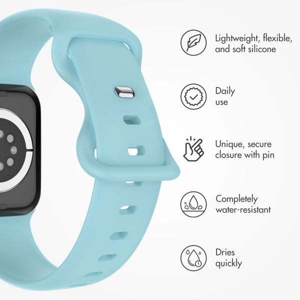 imoshion Silicone⁺ Strap Apple Watch | 44/45/46/49 mm - Size M/L - Sapphire Blue