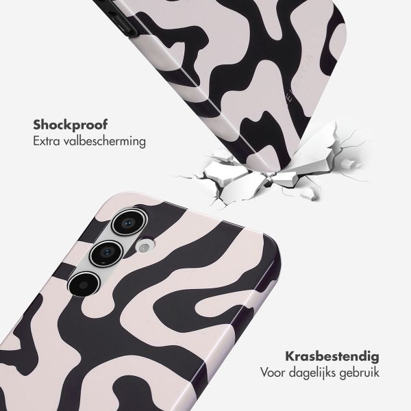 Selencia Vivid Backcover Samsung Galaxy A55 - Art Wave Black