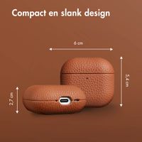 Accezz Echt Leren Case Apple AirPods 4 - Cognac